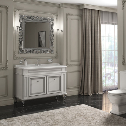 Тумба с раковиной Fresco CG 100 белая (40 цветов)