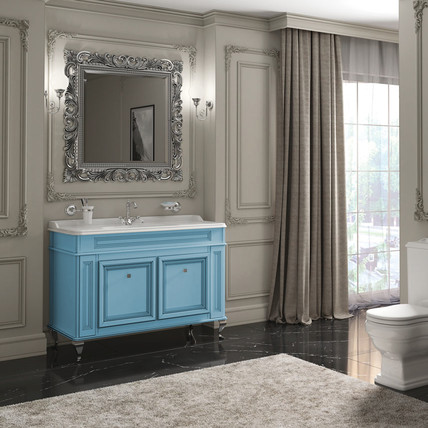 Тумба с раковиной Fresco CG 100 голубая (40 цветов)