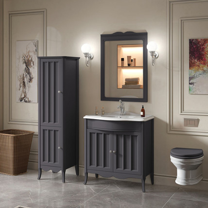 Тумба с раковиной Marsel CG 80 графит (8 цветов)
