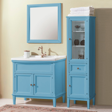 Тумба с раковиной Jardin CG 70 голубая (40 цветов)