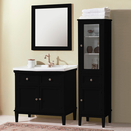 Тумба с раковиной Jardin CG 90 чёрная (40 цветов)