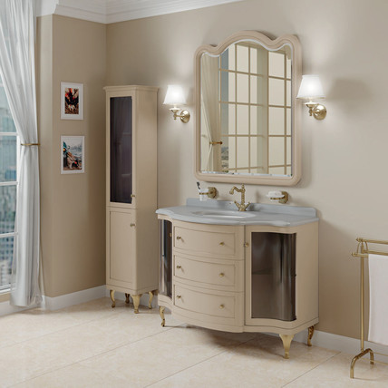Тумба с раковиной Imperio-1 CG 120 бежевая (40 цветов)