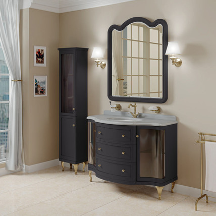 Тумба с раковиной Imperio-1 CG 120 графит (40 цветов)