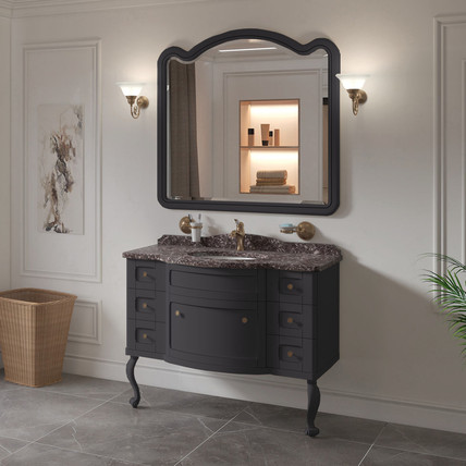 Тумба с раковиной Imperio-2 CG 120 графит (40 цветов)