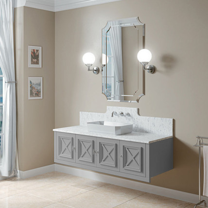 Тумба с раковиной Ischia CG 150 серая (40 цветов)