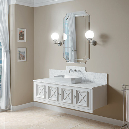 Тумба с раковиной Ischia CG 150 белая (40 цветов)