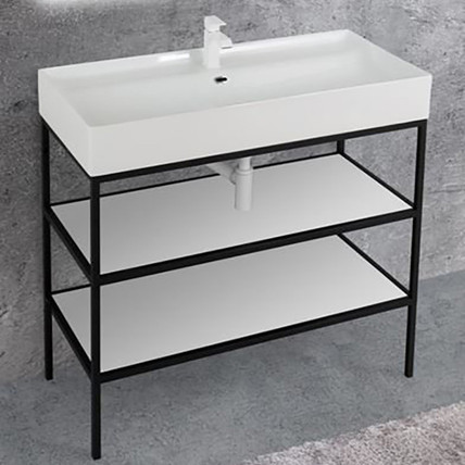 Консоль напольная с раковиной Cadro CZ 120 белая