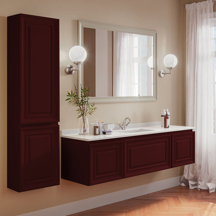Тумба с раковиной Ponza-3 CG 150 бордо (30 цветов)
