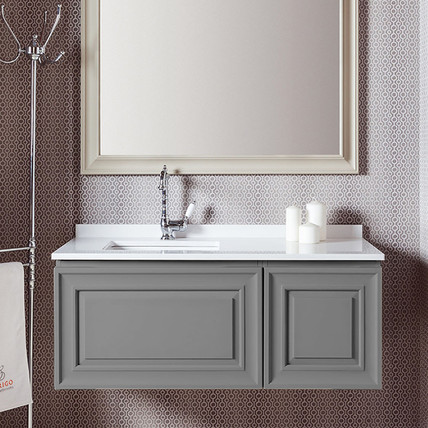Тумба с раковиной Ponza CG 140 серая (30 цветов)