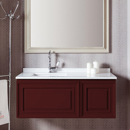 Тумба с раковиной Ponza-2 CG 150 бордо (30 цветов)