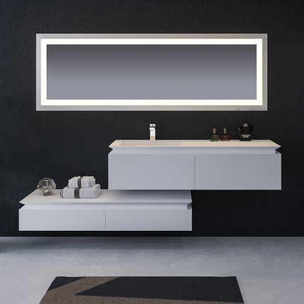 Тумба с раковиной Smeraldo-2 150 DM белая (490 цветов)
