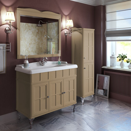 Тумба с раковиной Borgo CG 105 бежевая (33 цвета)