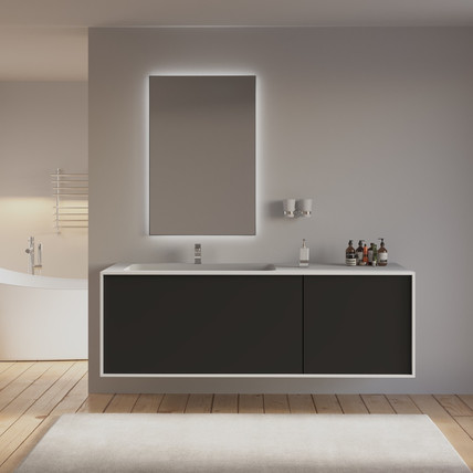 Тумба с раковиной Minimal-2 AR 180 графит (490 цветов)