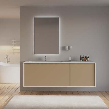 Тумба с раковиной Minimal-2 AR 200 бежевая (490 цветов)
