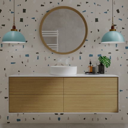 Тумба с накладной раковиной Minimal-4 AR 200 дерево (490 цветов)