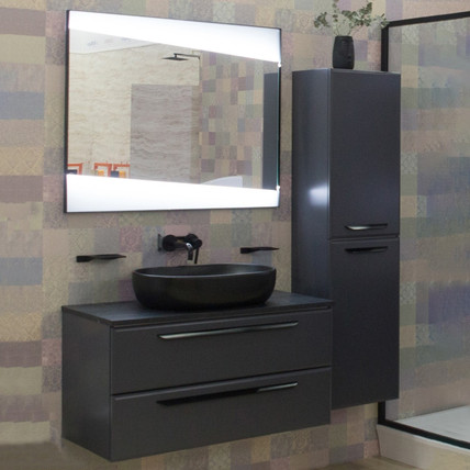 Тумба с накладной раковиной Eco CZ 120 графит