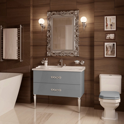 Тумба с раковиной Brighton CG 120 серая (40 цветов)