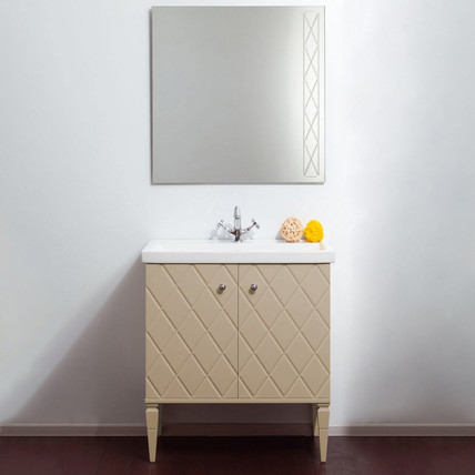 Тумба с раковиной Roma CG 80 бежевая (8 цветов)