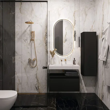 Комплект мебели Flat Calacatta 80 AR графит