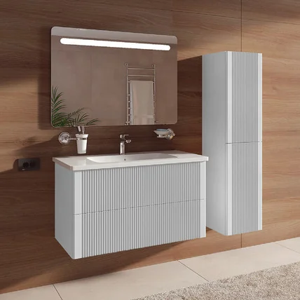 Тумба с раковиной Modo Prima CG 80 белая (25 цветов)