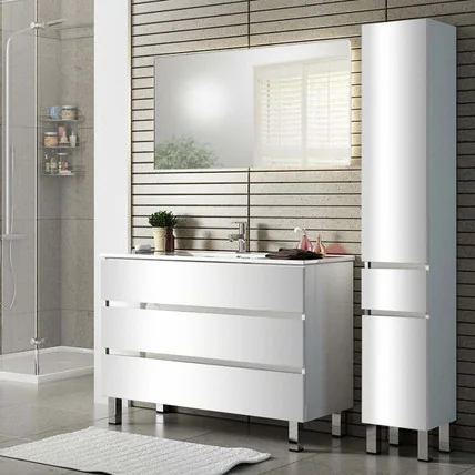 Тумба с раковиной Cube Trois SV 120 белая (250 цветов на выбор)