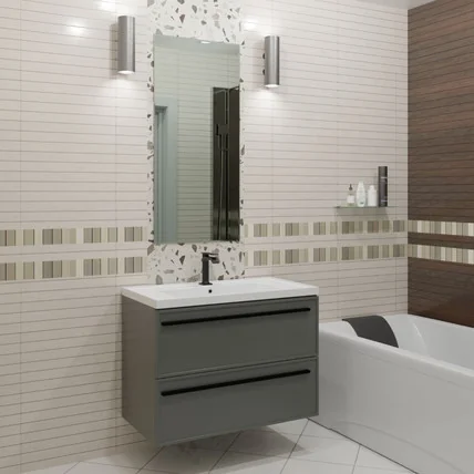 Тумба с раковиной Elba-2 LF 80 графит (3 цвета)