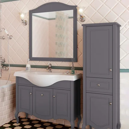 Тумба с раковиной Verona-2 CG 105 графит (8 цветов на выбор)