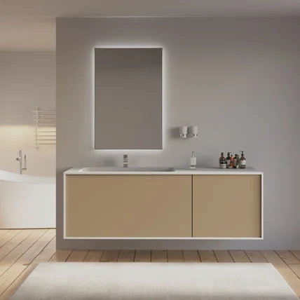 Тумба с раковиной Minimal-2 AR 140 бежевая (490 цветов)