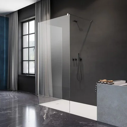Ограждение для душа walk-in Modo new IV RW 90x75 прозрачное/хром