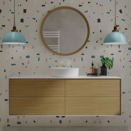 Тумба с накладной раковиной Minimal-4 AR 190 дерево (490 цветов)