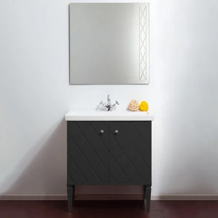 Тумба с раковиной Roma CG 70 чёрная (8 цветов)